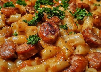 Schnell gemacht: Makkaroni-Wurst-Pfanne – Der perfekte Wohlfühlklassiker für die ganze Familie!