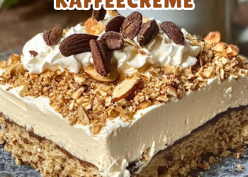 Schwedische Nusstorte mit Kaffeecreme