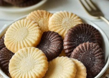 Puddingplätzchen mit Vanille & Schokolade