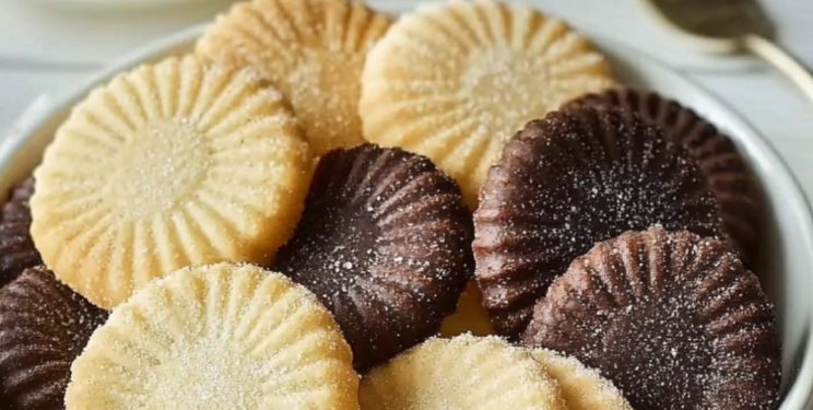 Puddingplätzchen mit Vanille & Schokolade