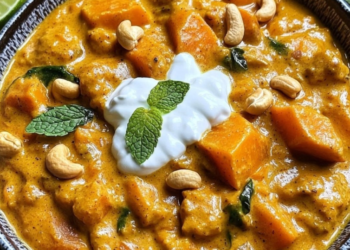 Süßkartoffel-Curry mit Cashews – Einfach & Gesund