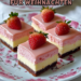 Käsekuchen mit weißer Schokolade und Erdbeermoussee– Cremig & Fruchtig!