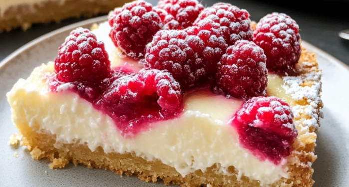 Zitronen-Himbeer-Käsekuchen – Frisch und fruchtig