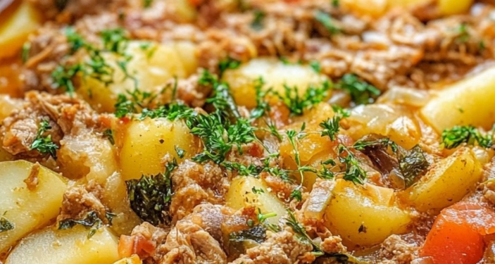 Herzhaftes Wirsing-Hackfleisch-Gericht mit Kartoffeln