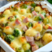 Gnocchi Auflauf mit Rosenkohl und Schinken – Herbstlicher Genuss!