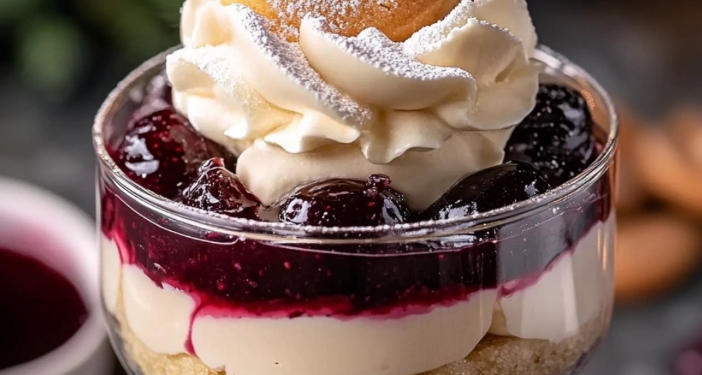 Vanillekipferl-Kirsch-Dessert – Der perfekte Nachtisch für die Weihnachtszeit!