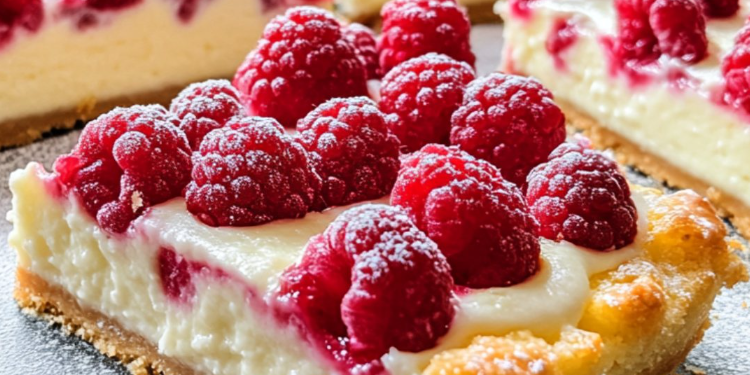 Zitronen-Himbeer-Käsekuchen – Frisch und fruchtig
