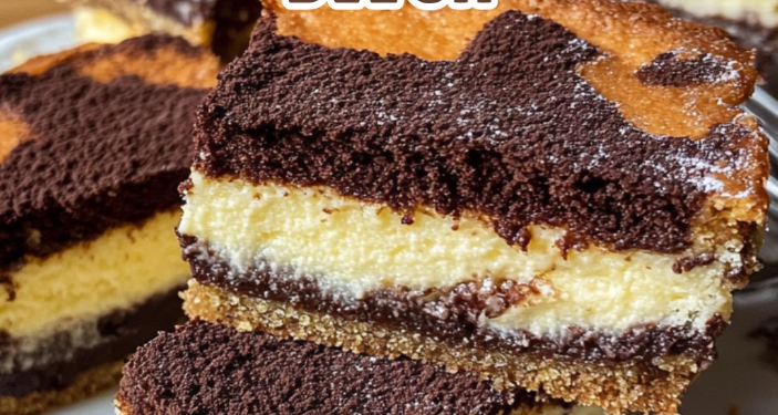 Russischer Zupfkuchen vom Blech – Schoko trifft auf Käsekuchen