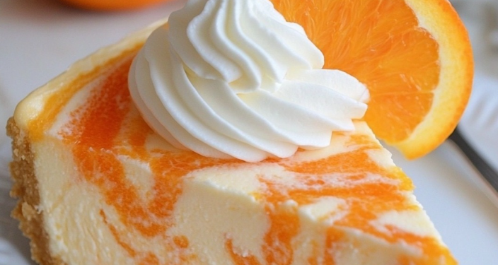 No-Bake Orange Creamsicle Cheesecake