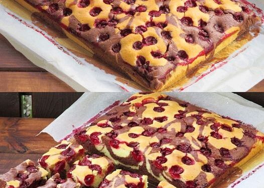 Woow Ich bin verruckt nach ihm, Kirsch Blechkuchen in 3 Minuten