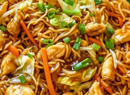 Gebratene Nudeln Ich konnte es täglich essen besser als beim Chinesen