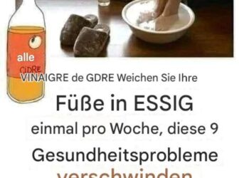 Weichen Sie Ihre Füße einmal pro Woche in Essig ein, diese 9 Gesundheitsprobleme verschwinden