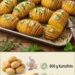 Crispy Garlic Butter Potato Accordions (Knoblauch-Butter-Akkordeon-Kartoffeln)