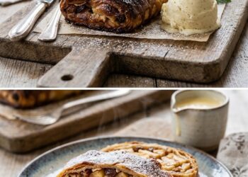 Klassischer Deutscher Apfelstrudel