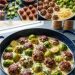Cremiger Rosenkohl-Hackbällchen-Topf