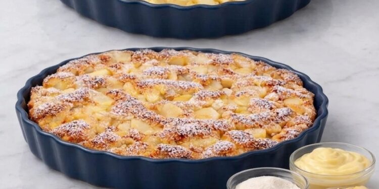Saftiger Apfelkuchen mit wenigen Zutaten
