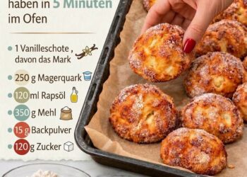 Apfelballen aus Quark-Öl-Teig – weich, saftig & herrlich aromatisch