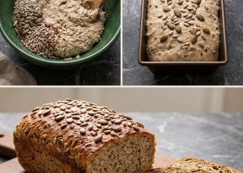 Dinkel-Vollkornbrot mit Kürbis- und Sonnenblumenkernen